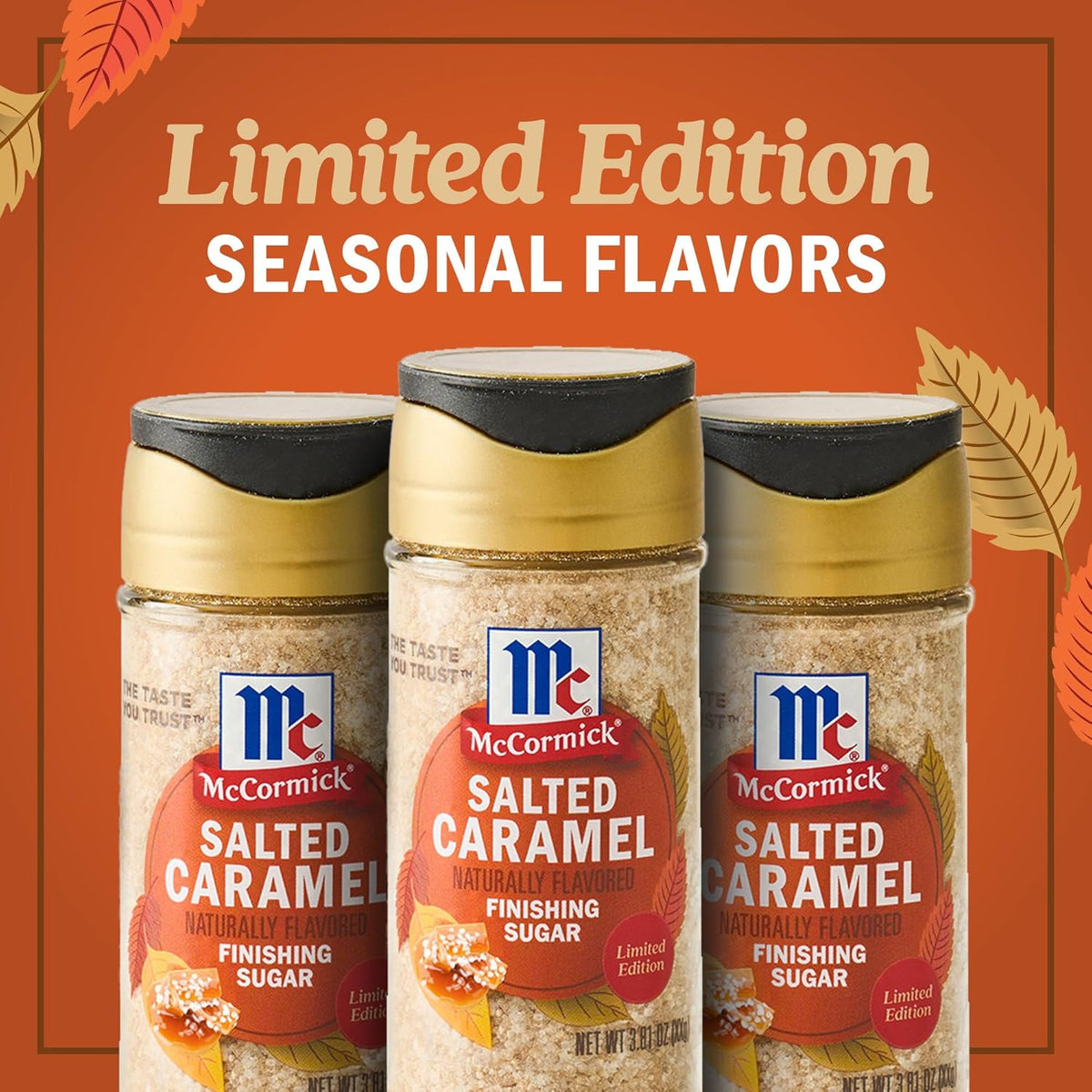 McCormick Finishing Sugar, Salted Caramel Signature Series – Premium Caramel Sea Salt Sugar for Curated Gift Baskets and Cheese Boards
