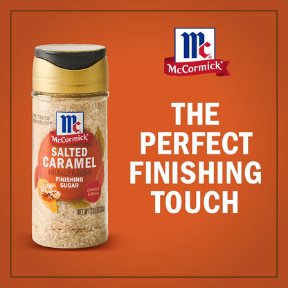 McCormick Finishing Sugar, Salted Caramel Signature Series – Premium Caramel Sea Salt Sugar for Curated Gift Baskets and Cheese Boards