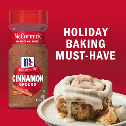 McCormick Ground Cinnamon, 18 oz – Premium 15-Year Aged Spice for Gourmet Baking