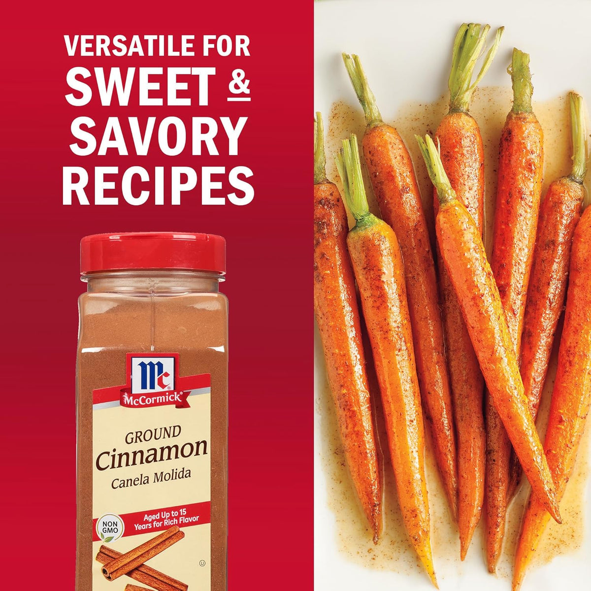 McCormick Ground Cinnamon, 18 oz – Premium 15-Year Aged Spice for Gourmet Baking