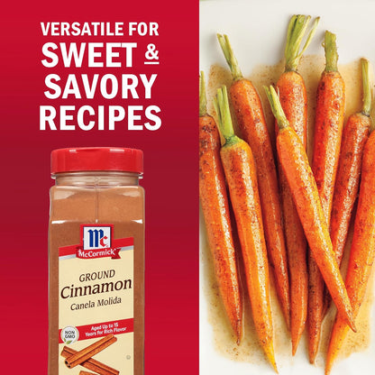 McCormick Ground Cinnamon, 18 oz – Premium 15-Year Aged Spice for Gourmet Baking