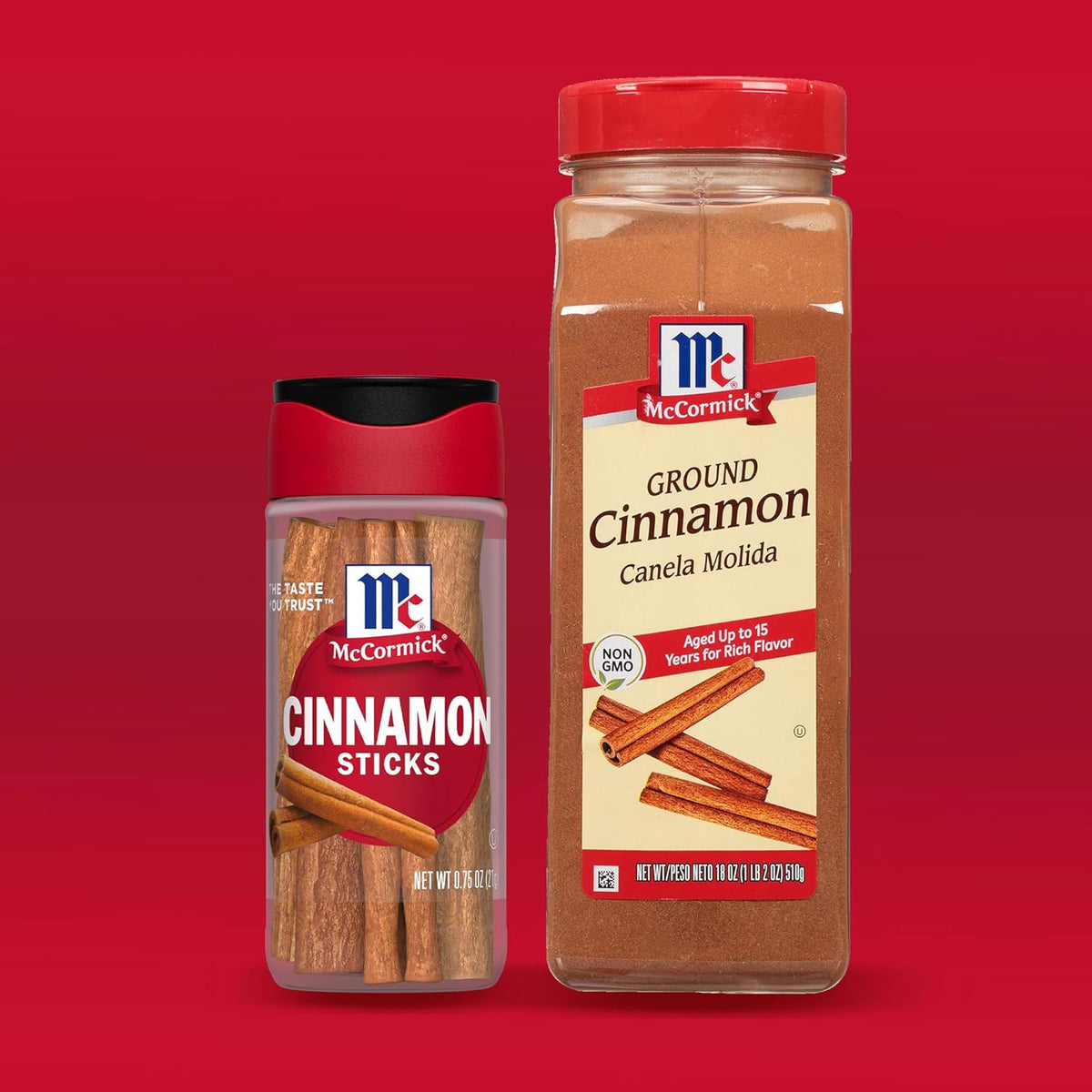 McCormick Ground Cinnamon, 18 oz – Premium 15-Year Aged Spice for Gourmet Baking