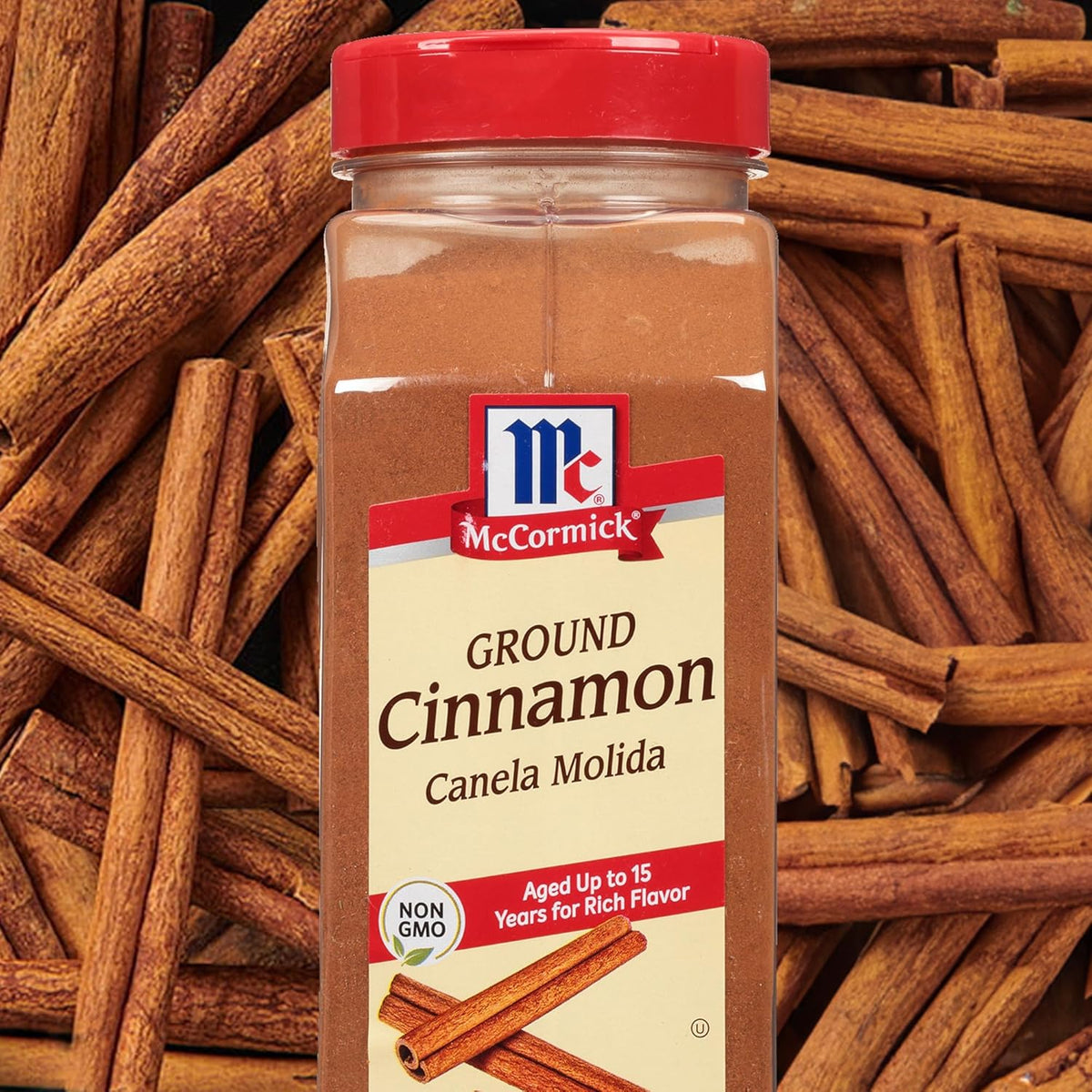 McCormick Ground Cinnamon, 18 oz – Premium 15-Year Aged Spice for Gourmet Baking