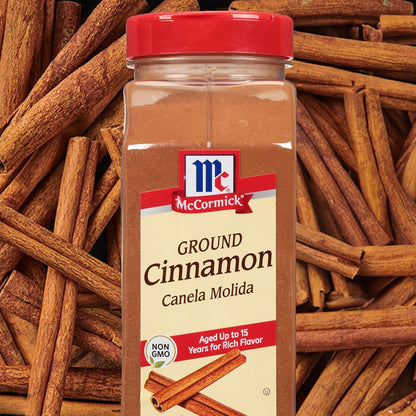 McCormick Ground Cinnamon, 18 oz – Premium 15-Year Aged Spice for Gourmet Baking