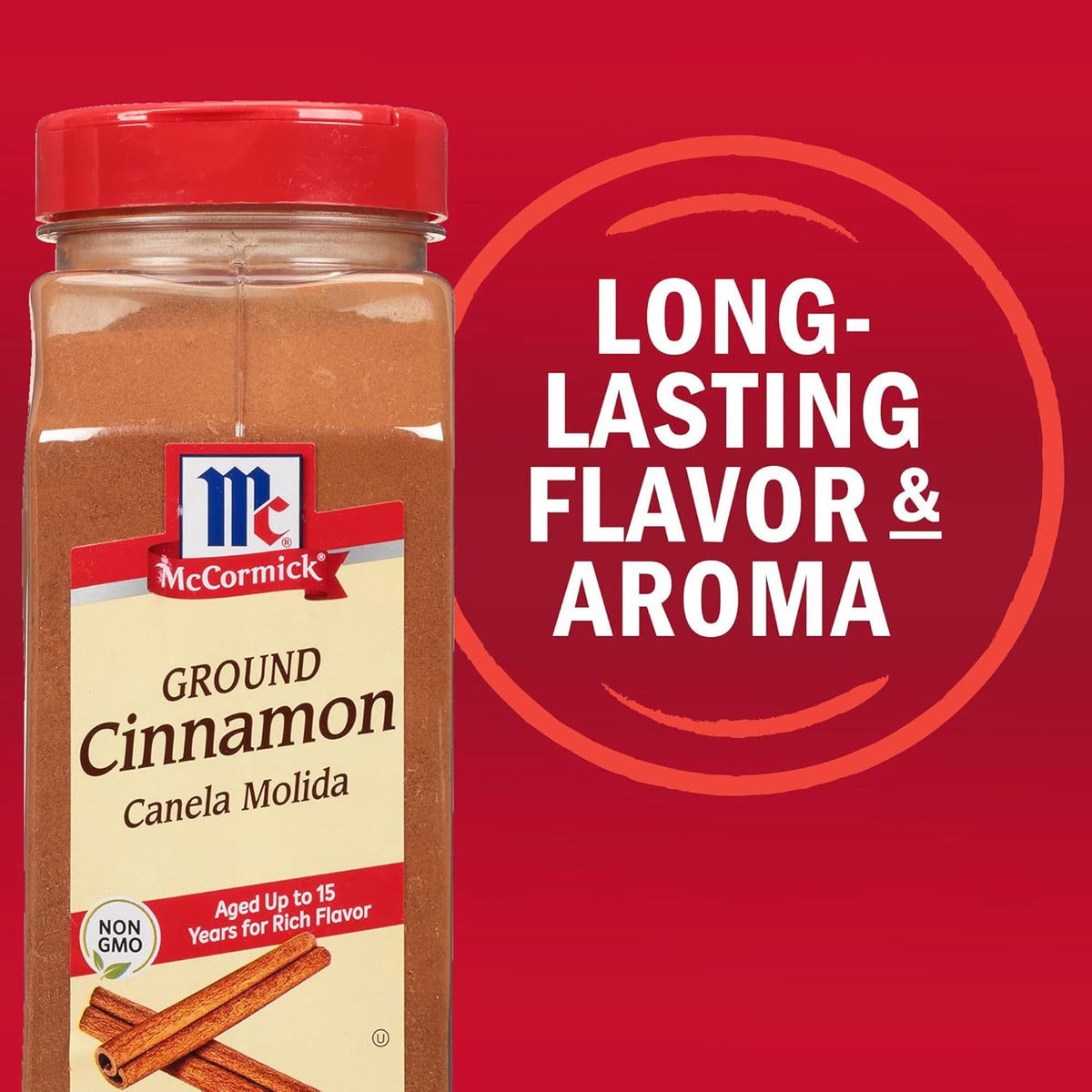 McCormick Ground Cinnamon, 18 oz – Premium 15-Year Aged Spice for Gourmet Baking
