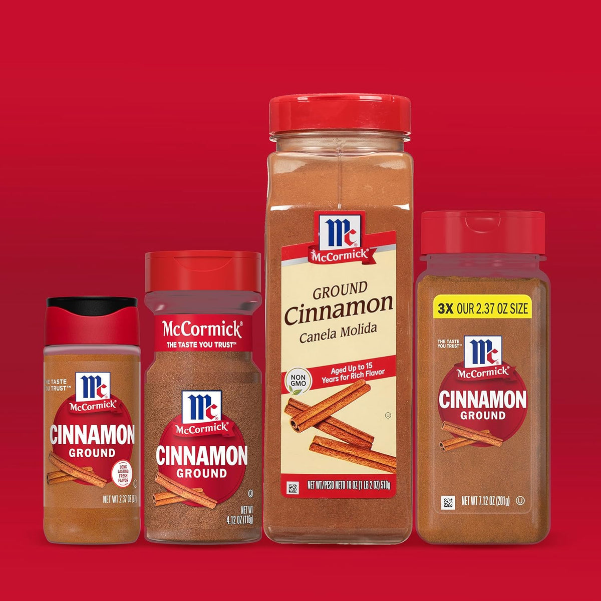 McCormick Ground Cinnamon, 18 oz – Premium 15-Year Aged Spice for Gourmet Baking