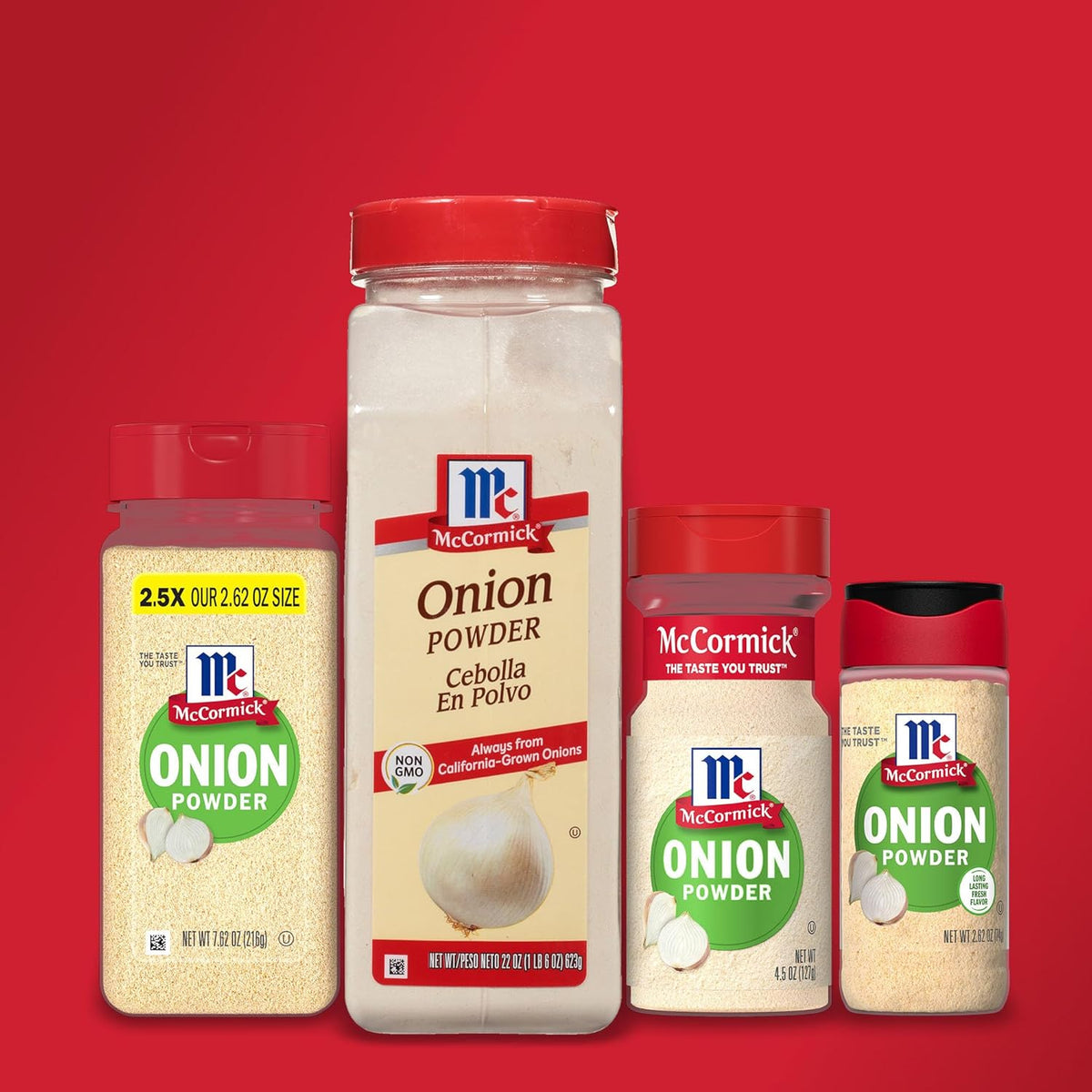 McCormick Onion Powder 7.62 oz – Quick Stovetop Seasoning for Family Dinners
