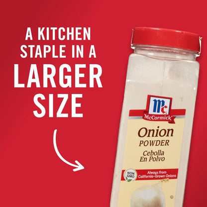 McCormick Onion Powder 7.62 oz – Quick Stovetop Seasoning for Family Dinners