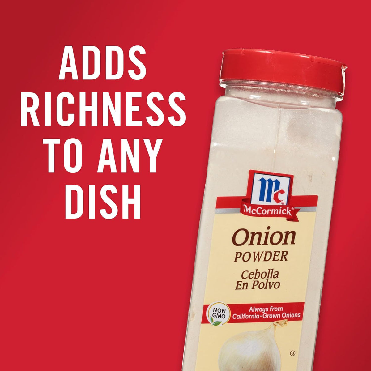 McCormick Onion Powder 7.62 oz – Quick Stovetop Seasoning for Family Dinners