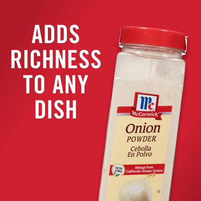 McCormick Onion Powder 7.62 oz – Quick Stovetop Seasoning for Family Dinners