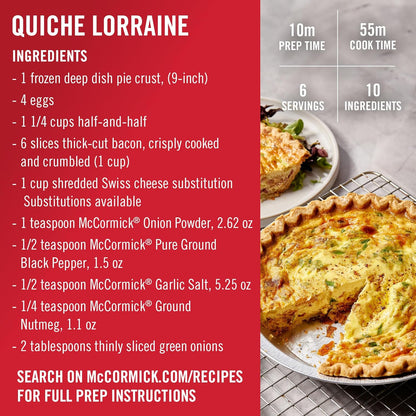 McCormick Onion Powder 7.62 oz – Quick Stovetop Seasoning for Family Dinners