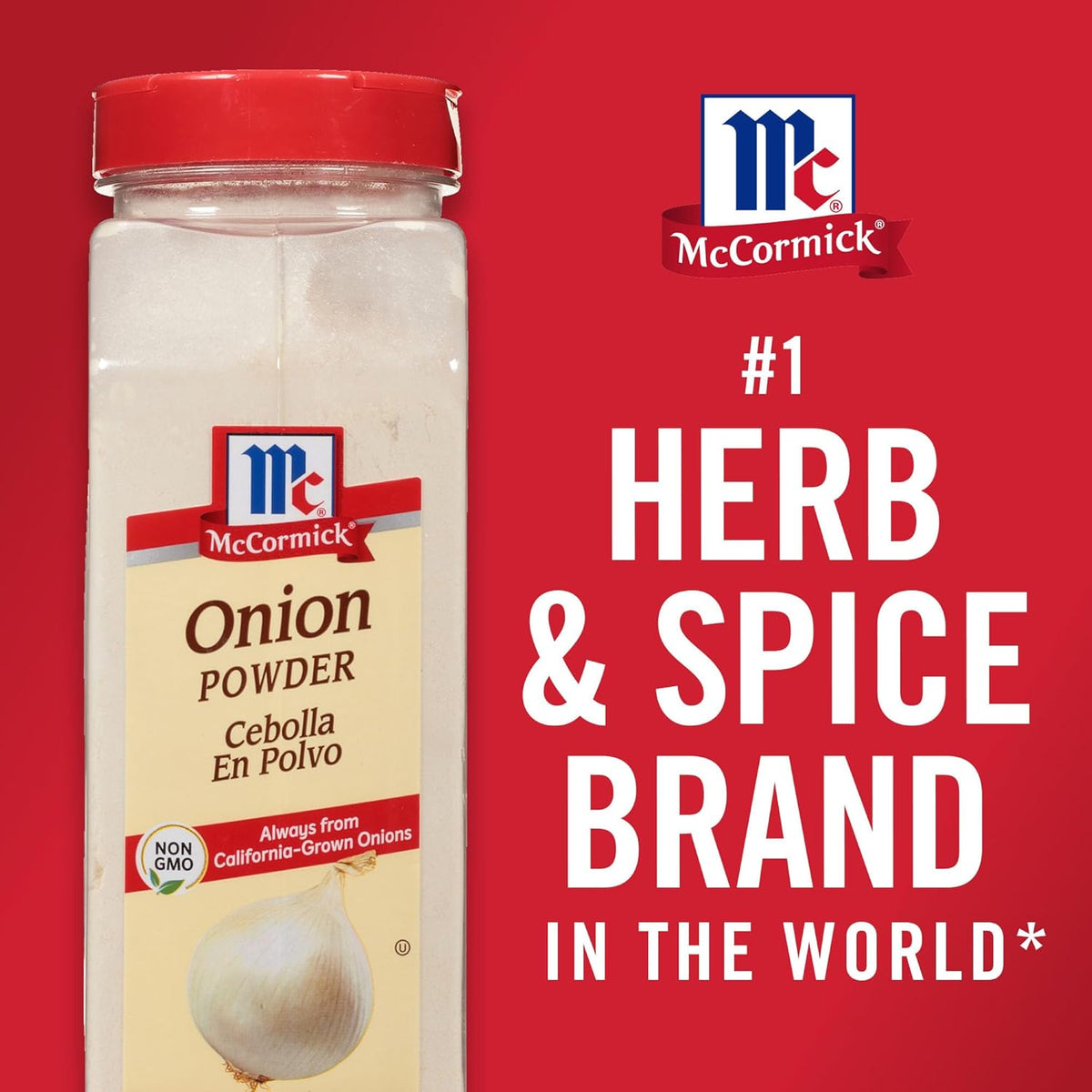 McCormick Onion Powder 7.62 oz – Quick Stovetop Seasoning for Family Dinners