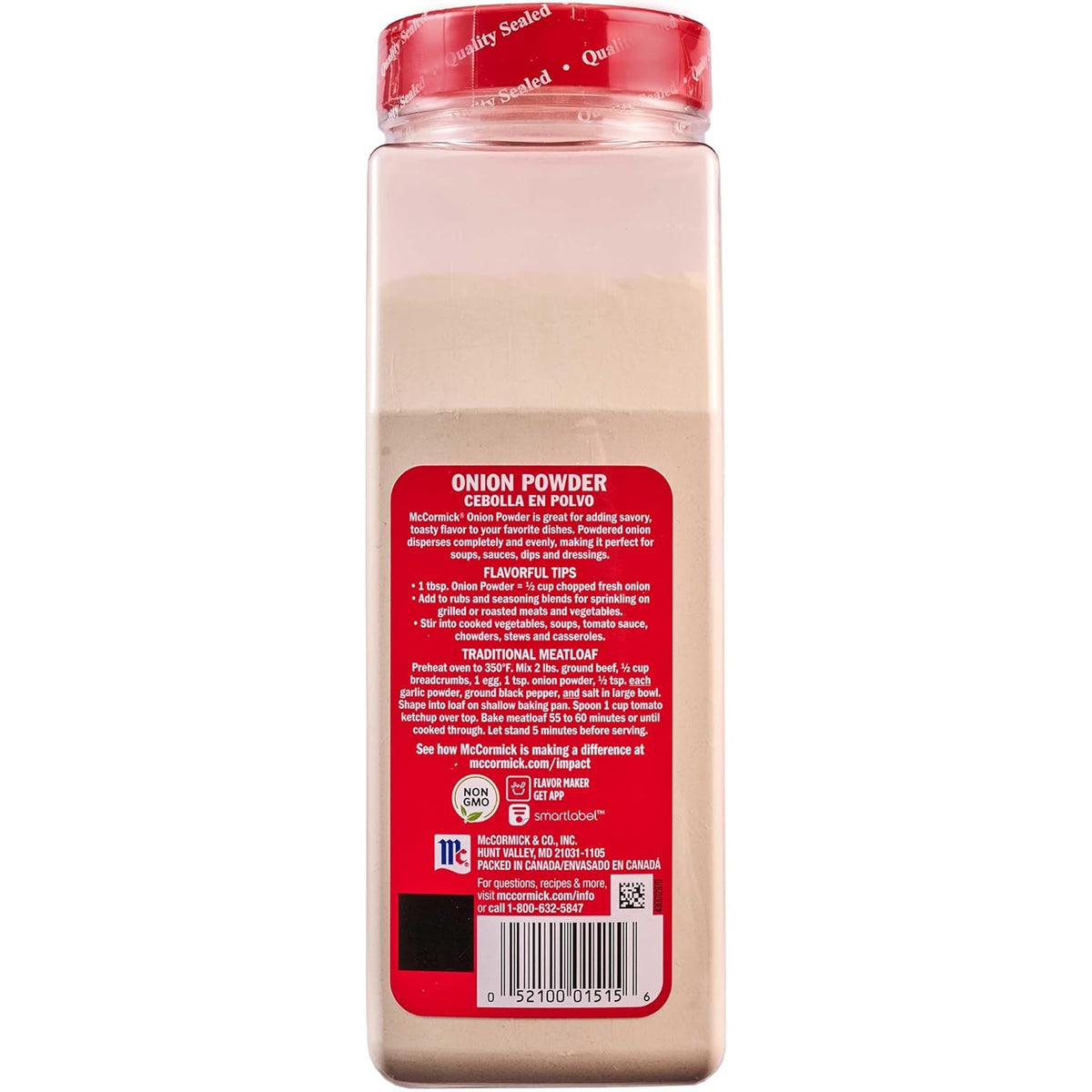 McCormick Onion Powder 7.62 oz – Quick Stovetop Seasoning for Family Dinners