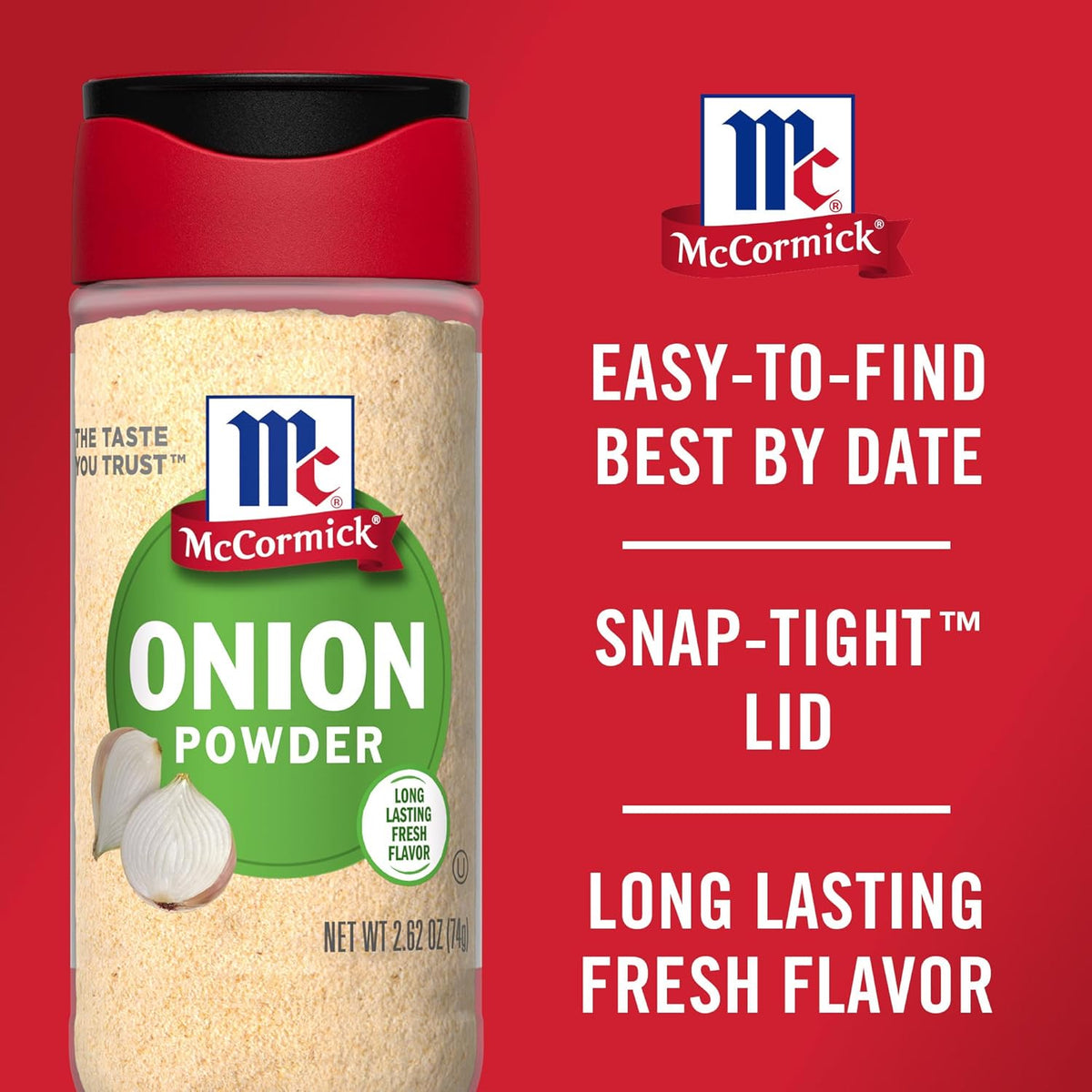 McCormick Onion Powder – Single-Ingredient Spice for Clutter-Free Pantry