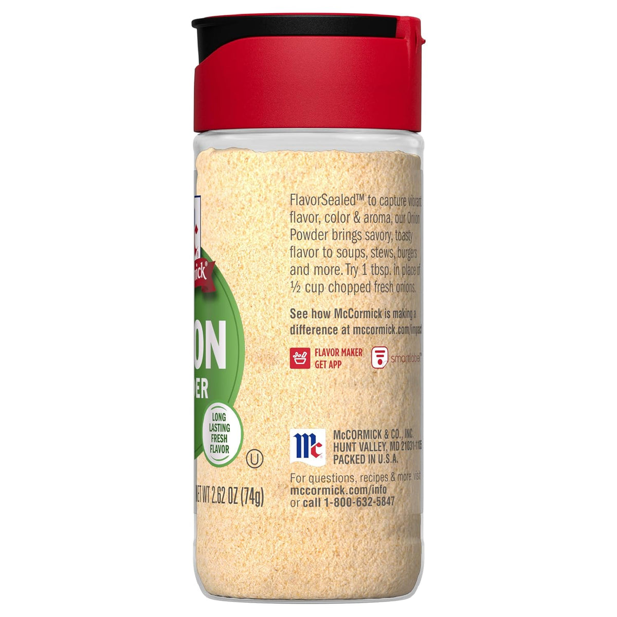 McCormick Onion Powder – Single-Ingredient Spice for Clutter-Free Pantry