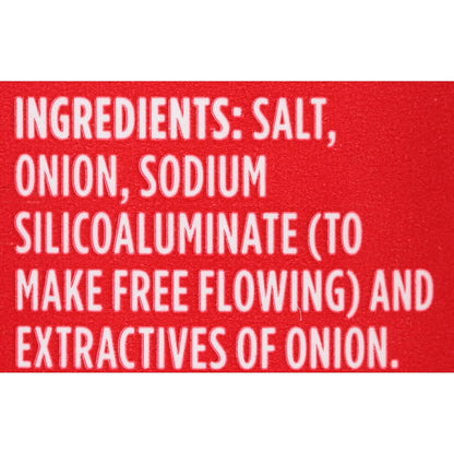 McCormick Onion Salt, 5.12 oz – Non-GMO Pantry Seasoning for Health-Conscious Cooks, Single Jar