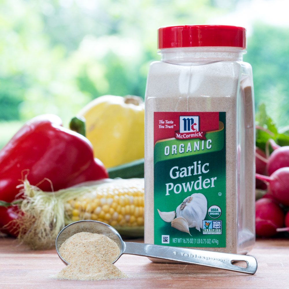 McCormick Organic Garlic Powder 16.75 oz – Simple Seasoning for Clutter-Free Pantry