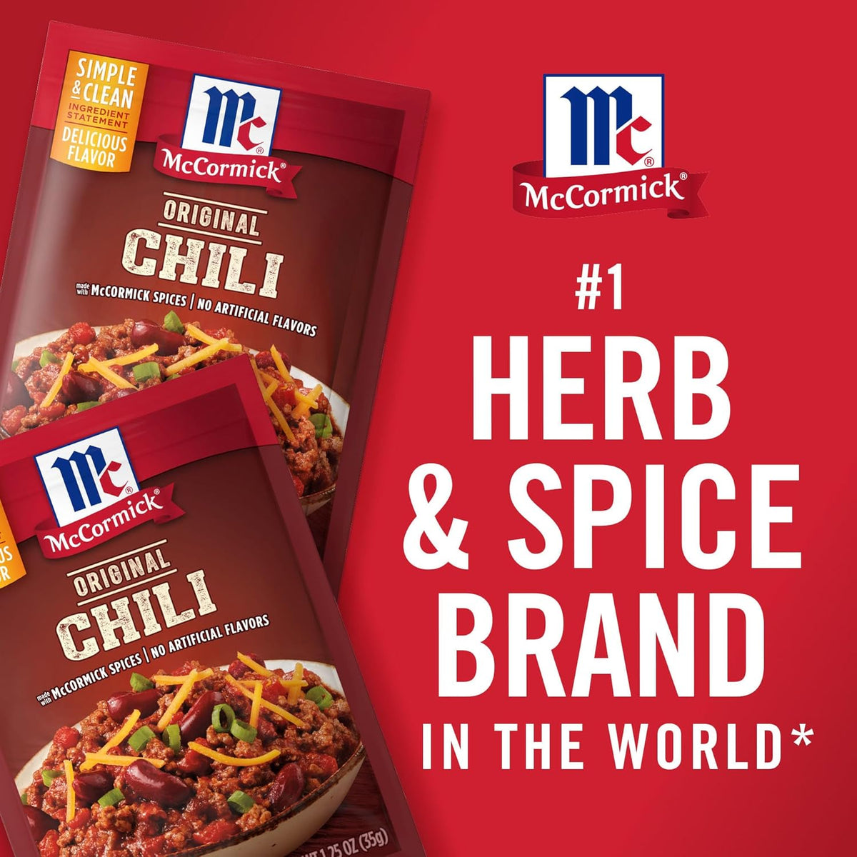 McCormick Original Chili Seasoning Mix for Tailgate Cook-Offs, Award-Winning Flavor