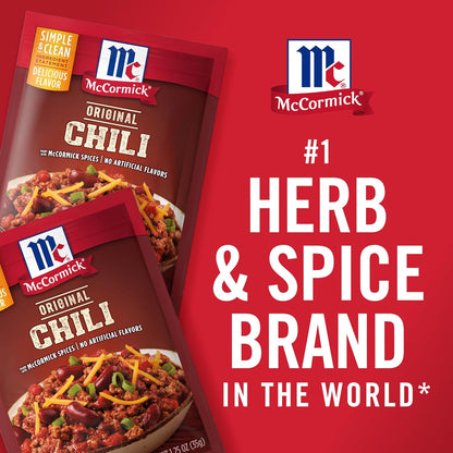 McCormick Original Chili Seasoning Mix for Tailgate Cook-Offs, Award-Winning Flavor