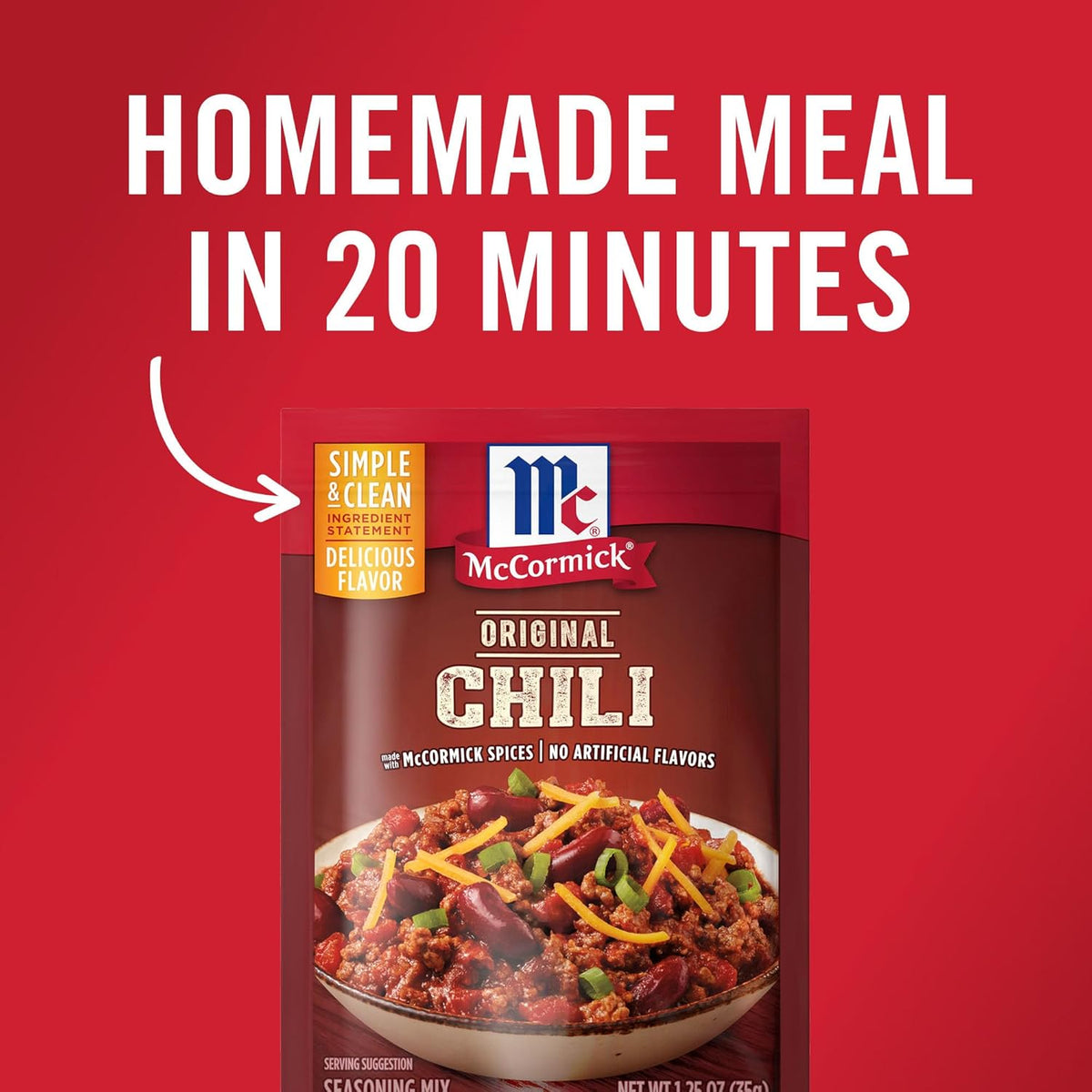 McCormick Original Chili Seasoning Mix for Tailgate Cook-Offs, Award-Winning Flavor