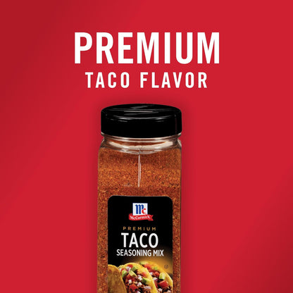 McCormick Premium Taco Seasoning Mix, 24 oz – Versatile Southwest Spice for the Home Kitchen