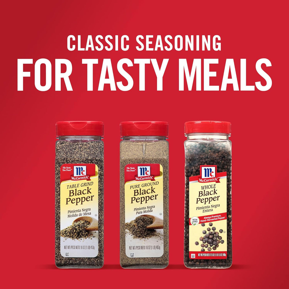 McCormick Pure Ground Black Pepper – Clean-Label Single-Ingredient Spice for Health-Conscious Cooks