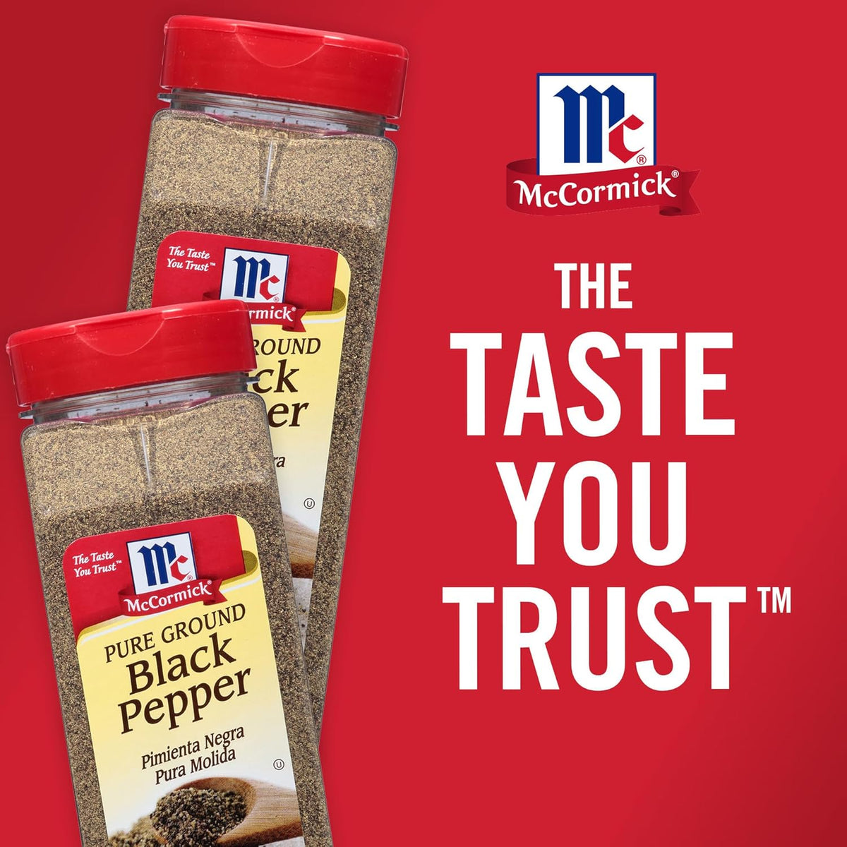 McCormick Pure Ground Black Pepper – Clean-Label Single-Ingredient Spice for Health-Conscious Cooks