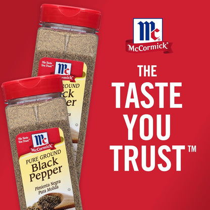 McCormick Pure Ground Black Pepper – Clean-Label Single-Ingredient Spice for Health-Conscious Cooks