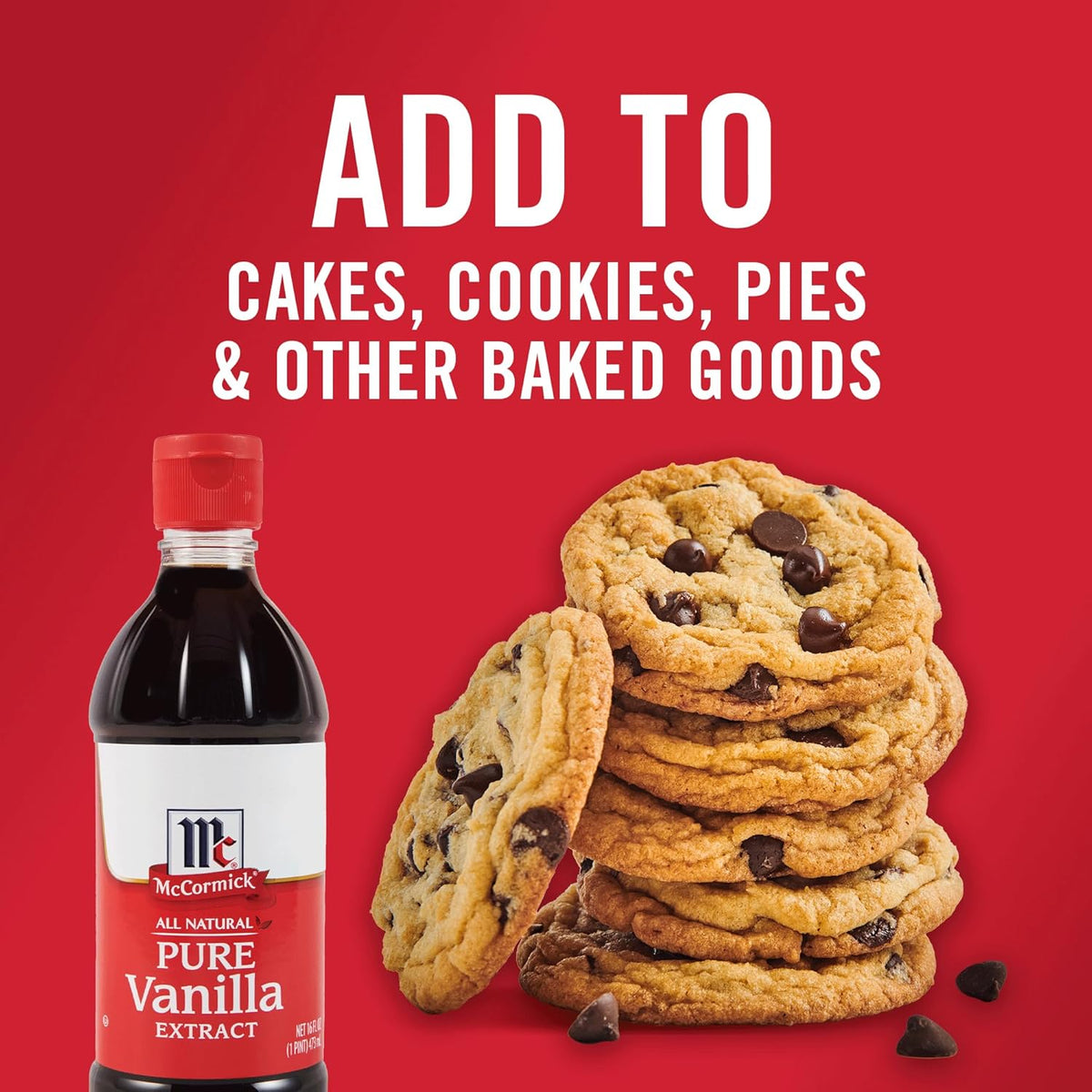McCormick Pure Vanilla Extract for Family Baking with Kids, Gluten Free and Non-GMO Flavoring for Child-Safe Home Kitchen
