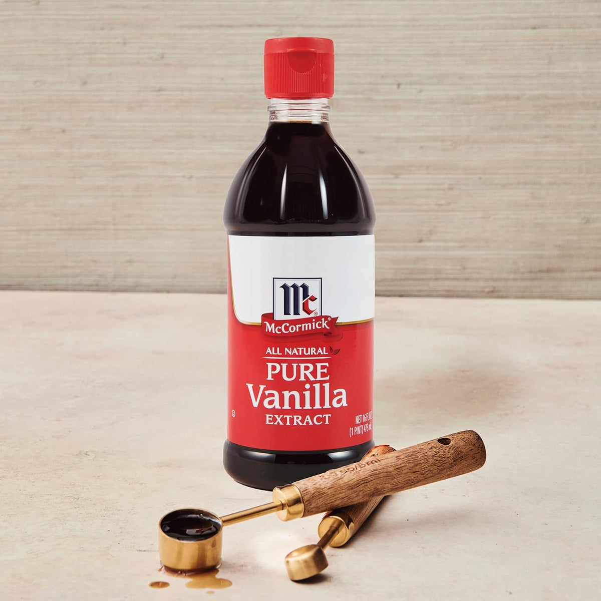 McCormick Pure Vanilla Extract for Family Baking with Kids, Gluten Free and Non-GMO Flavoring for Child-Safe Home Kitchen