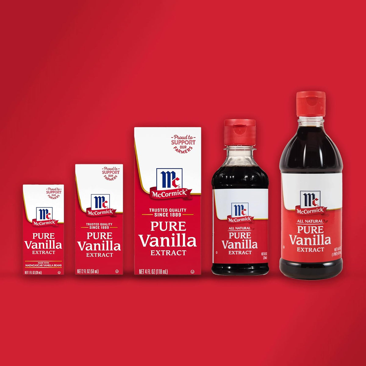 McCormick Pure Vanilla Extract for Family Baking with Kids, Gluten Free and Non-GMO Flavoring for Child-Safe Home Kitchen