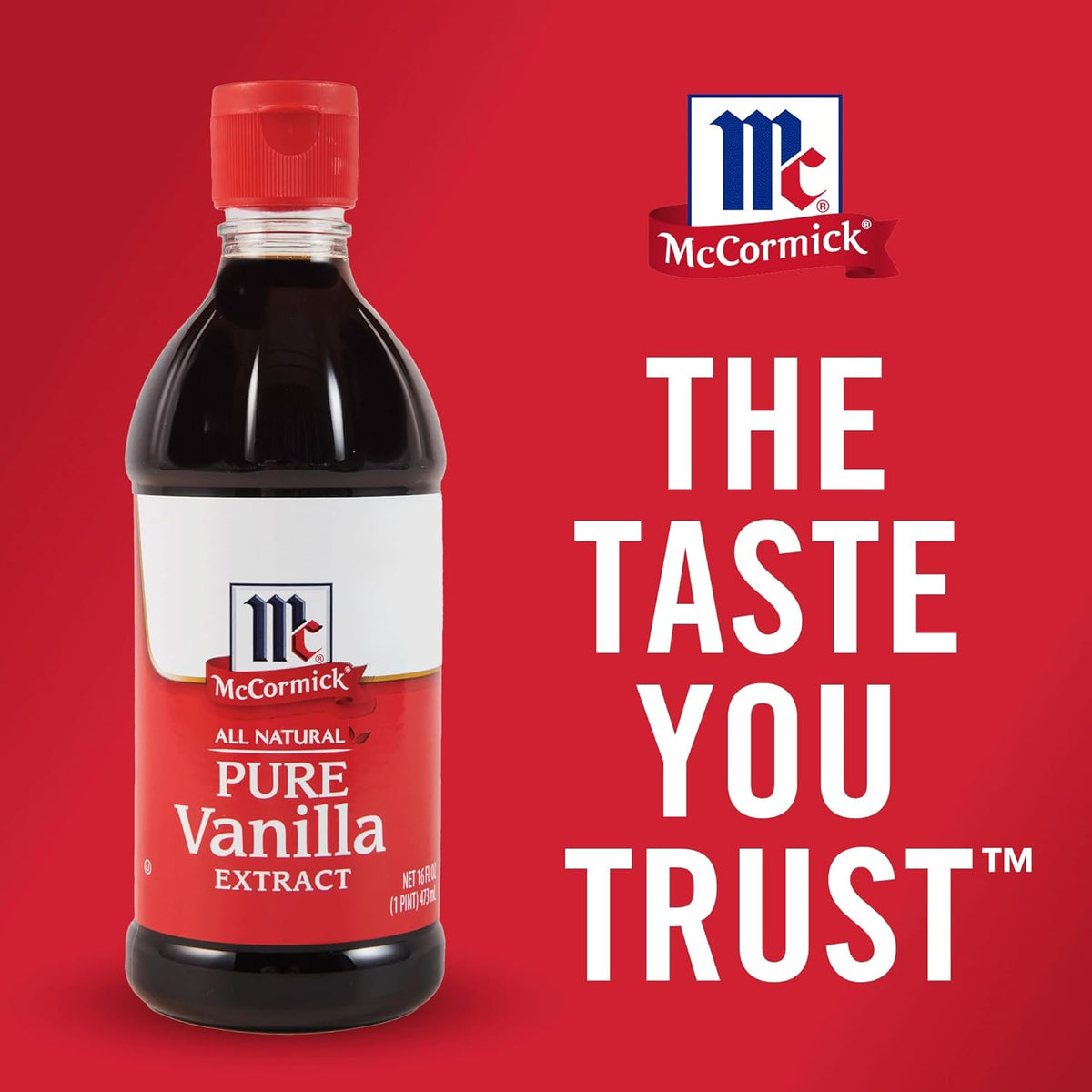 McCormick Pure Vanilla Extract for Family Baking with Kids, Gluten Free and Non-GMO Flavoring for Child-Safe Home Kitchen