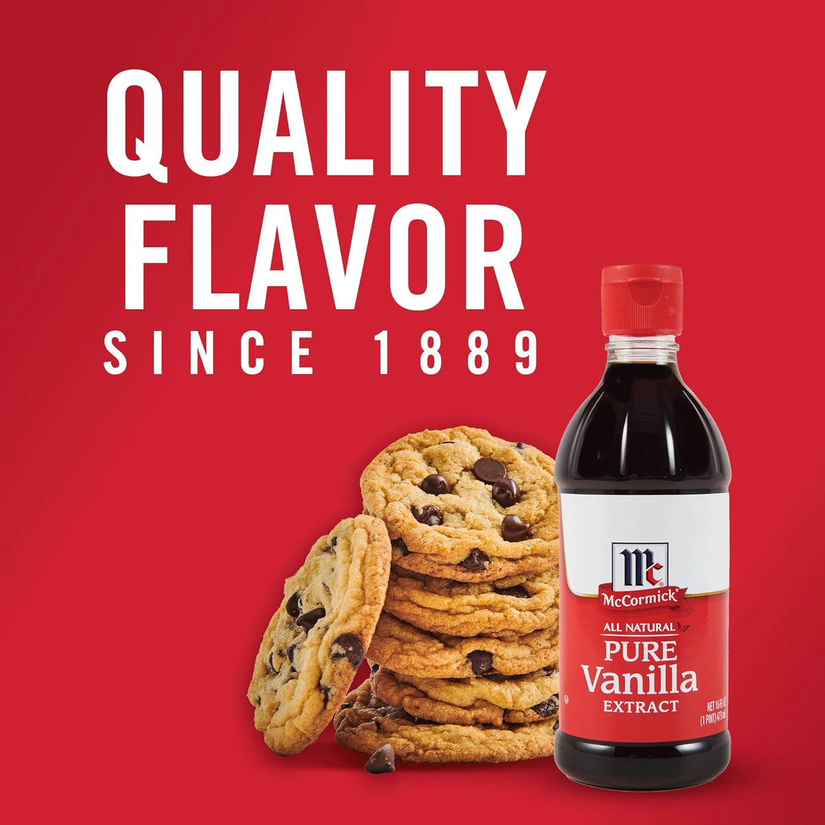 McCormick Pure Vanilla Extract for Family Baking with Kids, Gluten Free and Non-GMO Flavoring for Child-Safe Home Kitchen