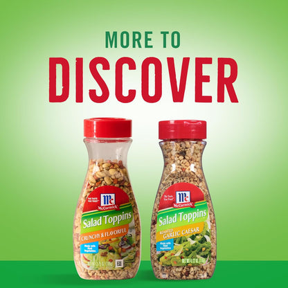 McCormick Salad Toppins Crunchy & Flavorful Guilt-Free Salad Crunch, Low-Calorie Topping for Veggie Meals