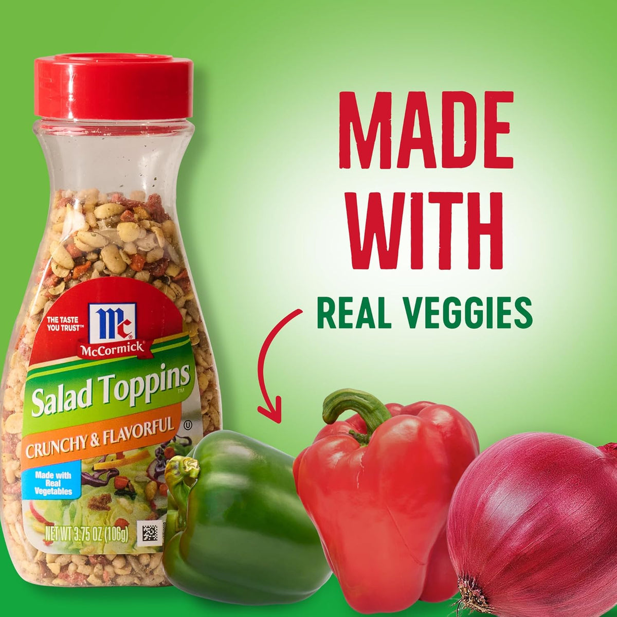 McCormick Salad Toppins Crunchy & Flavorful Guilt-Free Salad Crunch, Low-Calorie Topping for Veggie Meals