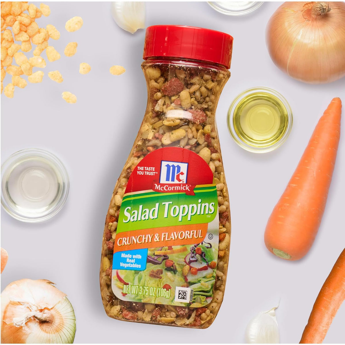 McCormick Salad Toppins Crunchy & Flavorful Guilt-Free Salad Crunch, Low-Calorie Topping for Veggie Meals