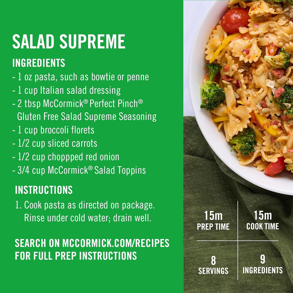McCormick Salad Toppins Crunchy & Flavorful Guilt-Free Salad Crunch, Low-Calorie Topping for Veggie Meals