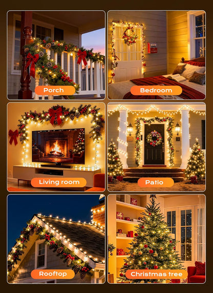 Minetom Commercial String Lights – Large Facade and Pergola Coverage, 100 Sets Linkable Outdoor