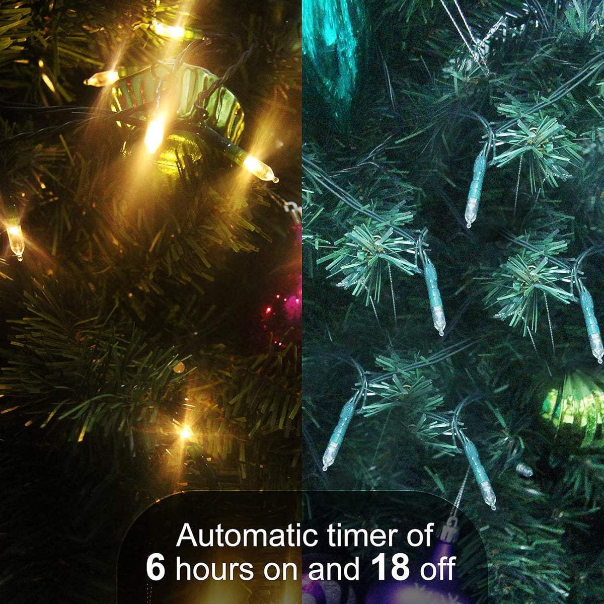 Minimax-M3 Waterproof String Lights – Garden, Tent & Deck Decor, Battery Operated with Timer