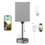 Dicoool Focus Task Lamp for Study Room – Eye-Friendly LED Bedside Light with USB Charging and Stable 5V 2.1A Output