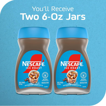 NESCAFÉ Ice Roast Instant Iced Coffee – Travel-Friendly Instant Coffee for Hotel Room Mornings and Roadside Stops