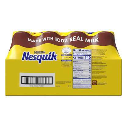 Nesquik Gluten Free Lowfat Milk Multipack – Holiday Gift Basket Addition for Health Conscious Friends