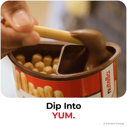 Nutella & GO! Hazelnut Spread and Breadsticks – Mess-Free Passenger Seat Snack for Long Drives, 10 Pack of 1.8 oz