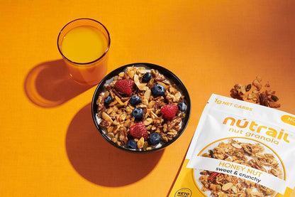 NuTrail Nut Granola Cereal – Quick Office Pantry Cereal for Busy Professional Mornings