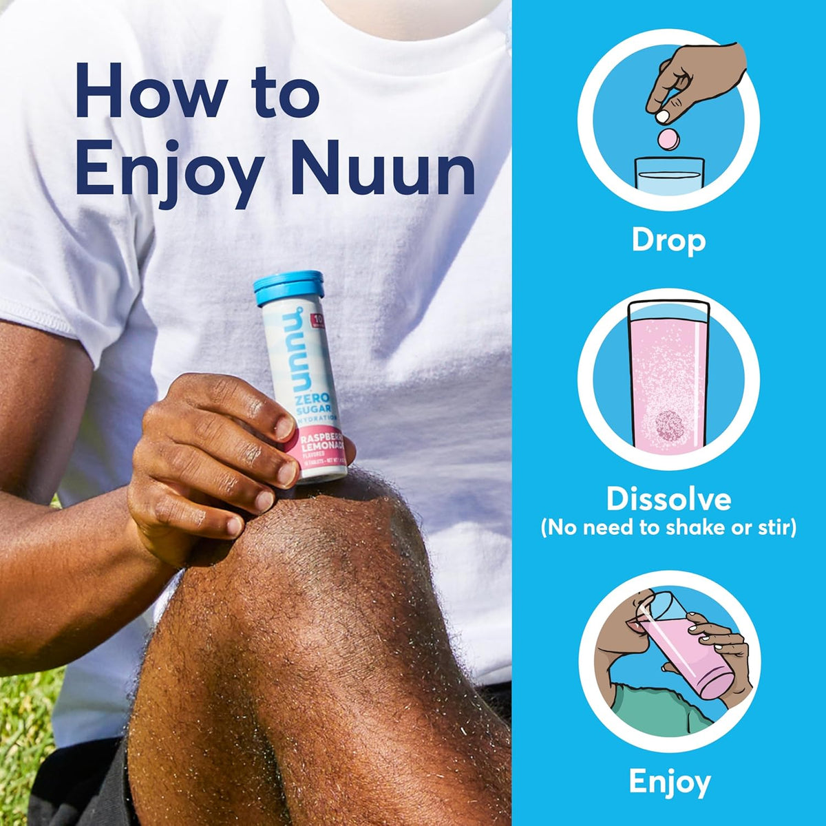 Nuun Zero Sugar Hydration Electrolyte Tablets – Self-Care Gift Set for Mom, Sugar-Free Daily Hydration in Flavor Variety