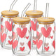 Hearts Pink - 16oz*4pcs