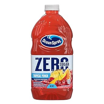 Ocean Spray® ZERO Sugar Cranberry Juice Drink – Stevia-Sweetened Productivity Beverage for Home Workspace Routines and Coffee Station Pairing