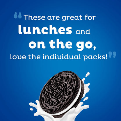 OREO Bulk Snack Packs, Pre-Portioned 2-Cookie Lunchbox Addition for Kids' School and Home Pantries