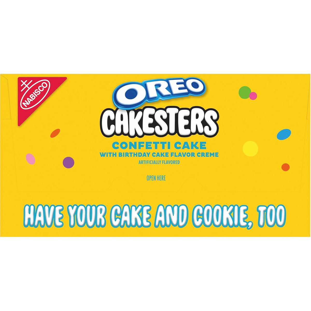 OREO Cakesters Confetti Cake Soft Snack Cakes – Office Desk Drawer Snack for Coworkers, 5 Individually Wrapped Packs