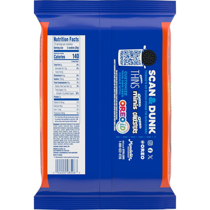 OREO REESE'S Peanut Butter Creme Cookies – Portable Snack for Camping and Hiking Trips, Kosher Cookies, 12.35 oz